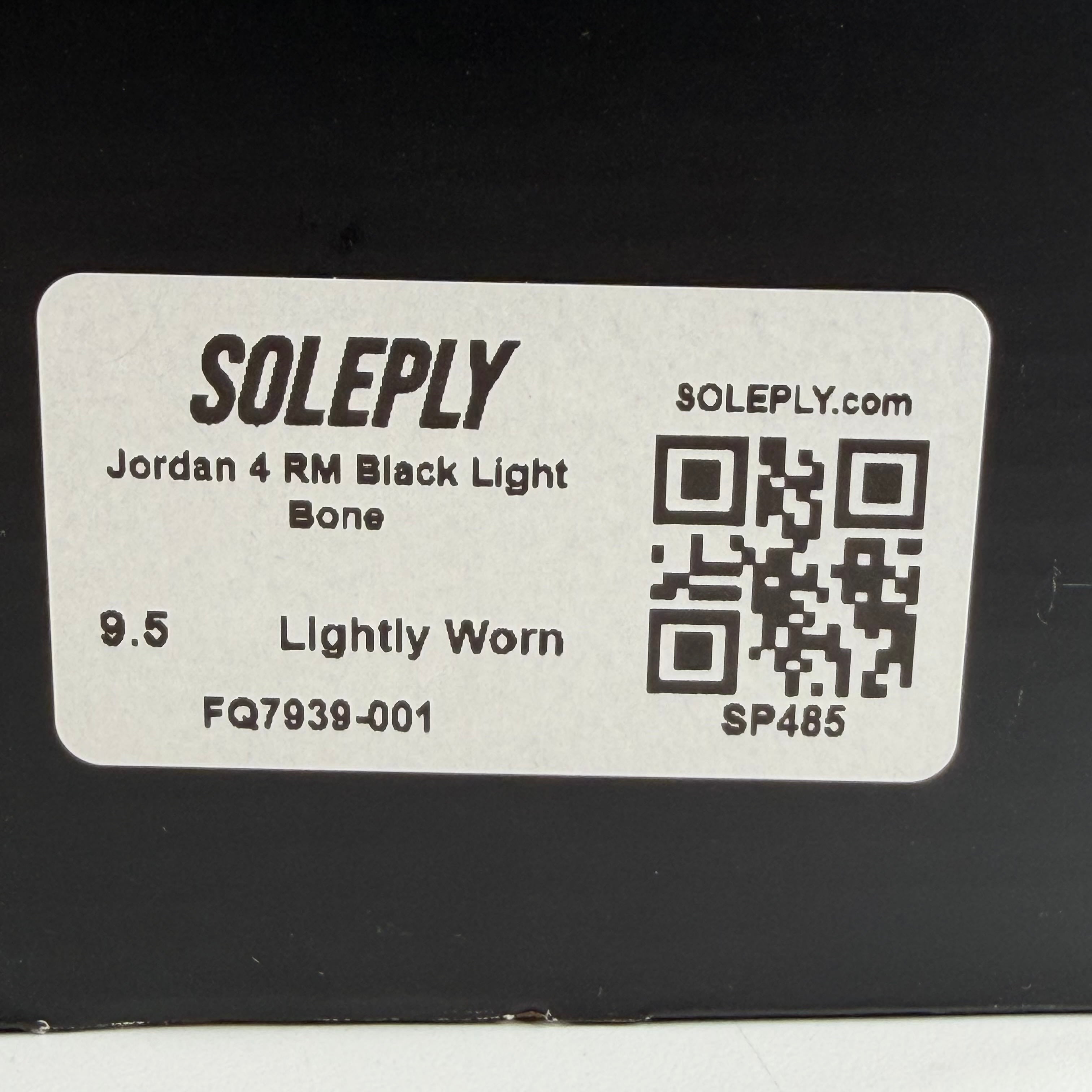 SP485 Jordan 4 RM Black Light Bone