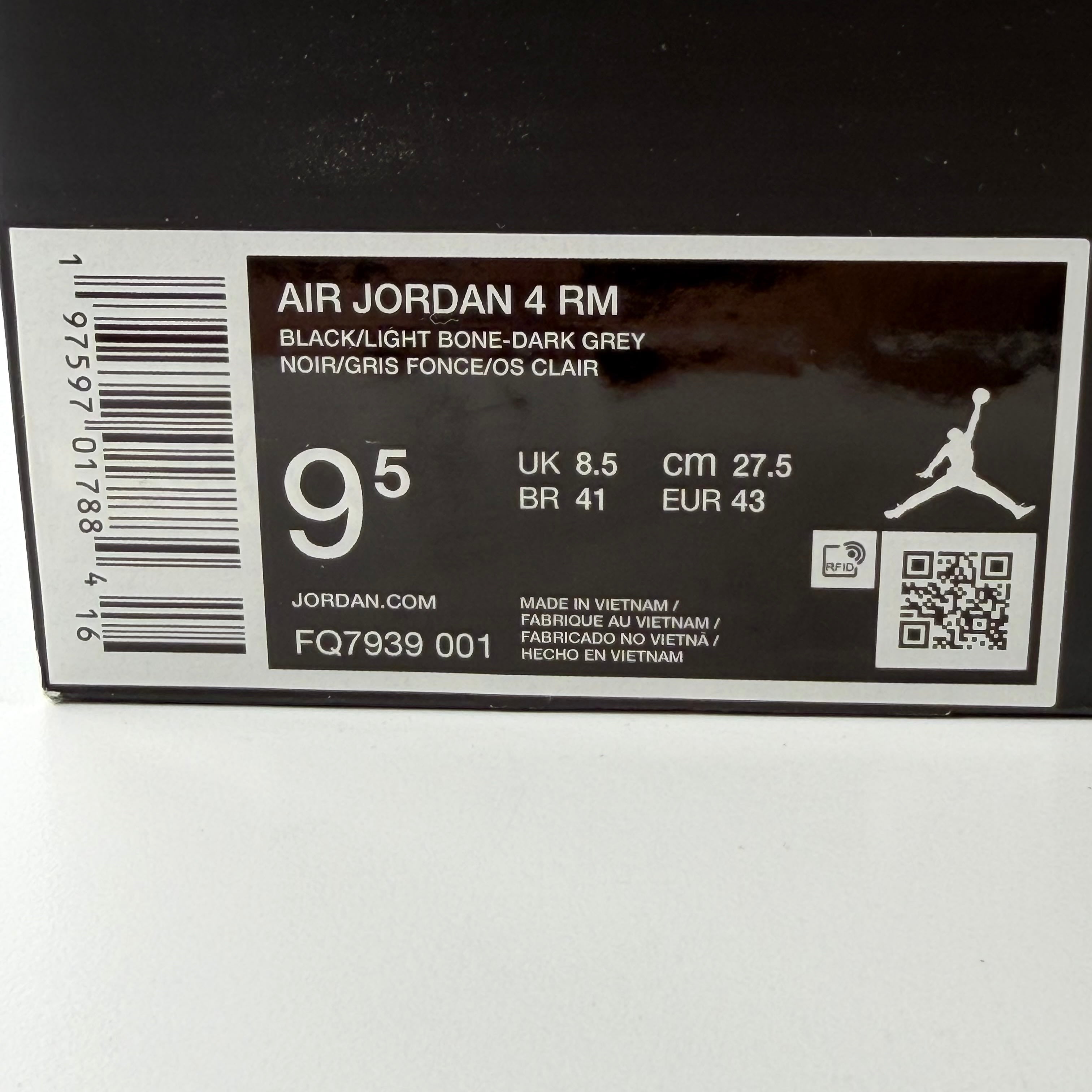 SP485 Jordan 4 RM Black Light Bone