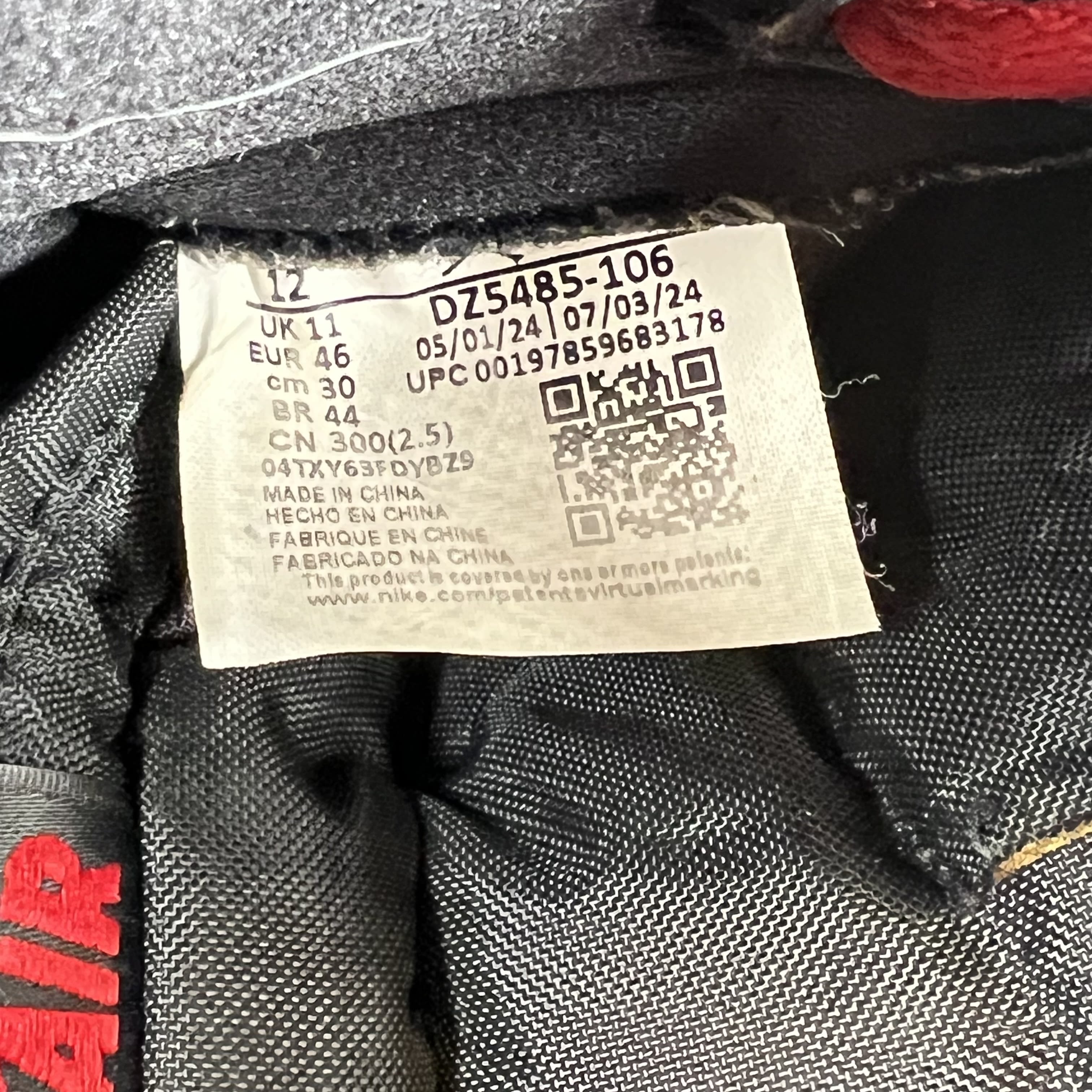 SP8042 Jordan 1 Retro High OG Black Toe Reimagined