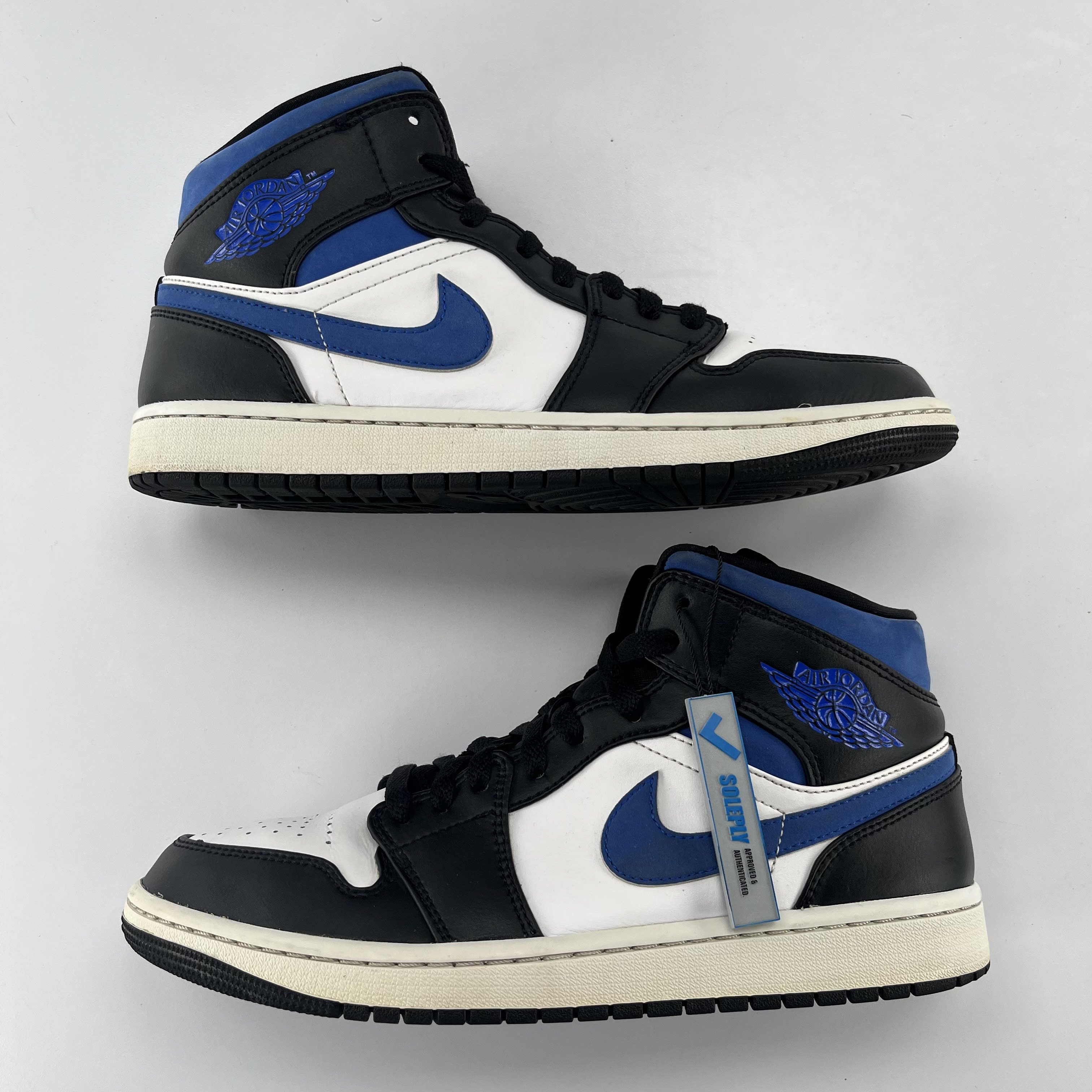 826163 Air Jordan 1 Mid 'Racer Blue'