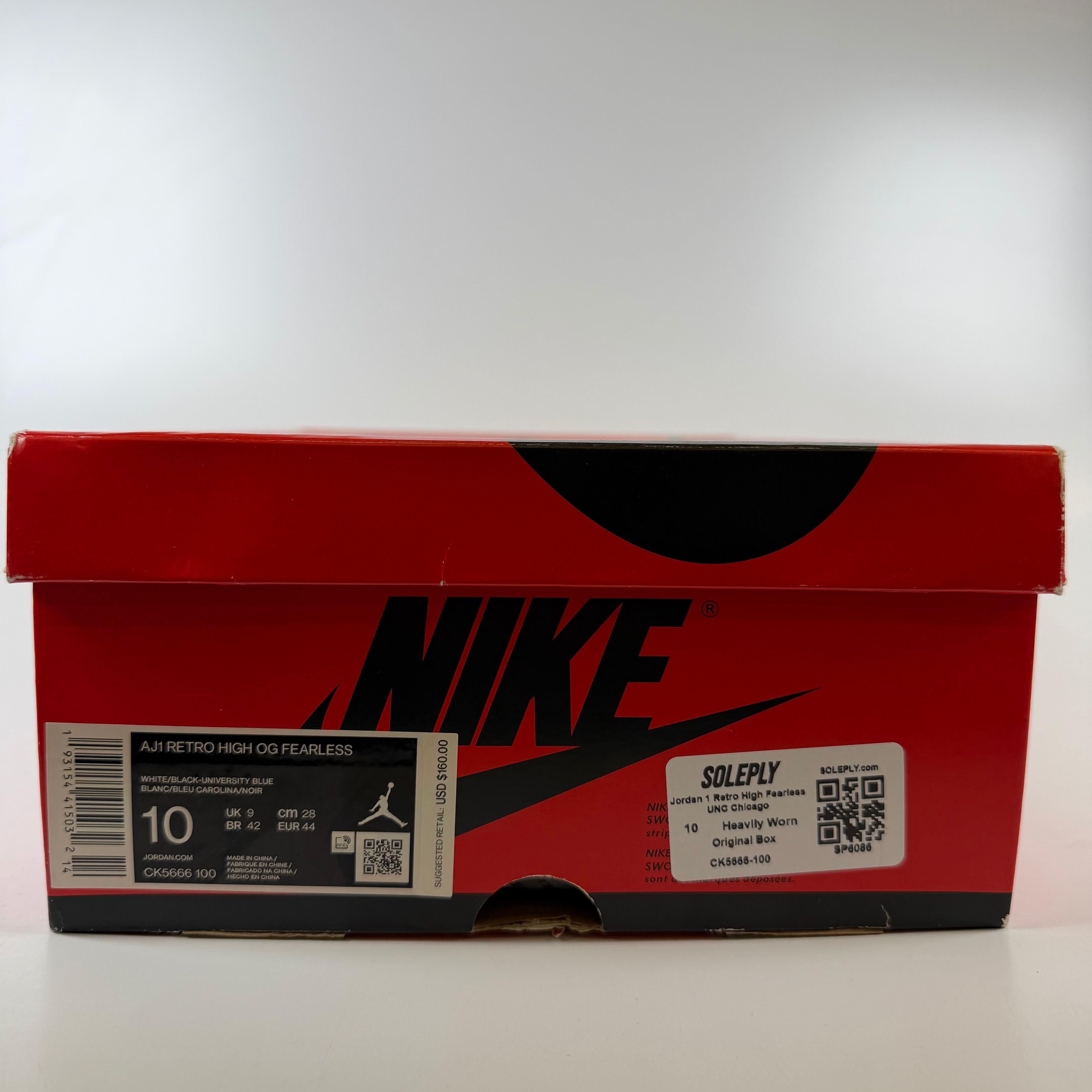 SP6086 Jordan 1 Retro High Fearless UNC Chicago