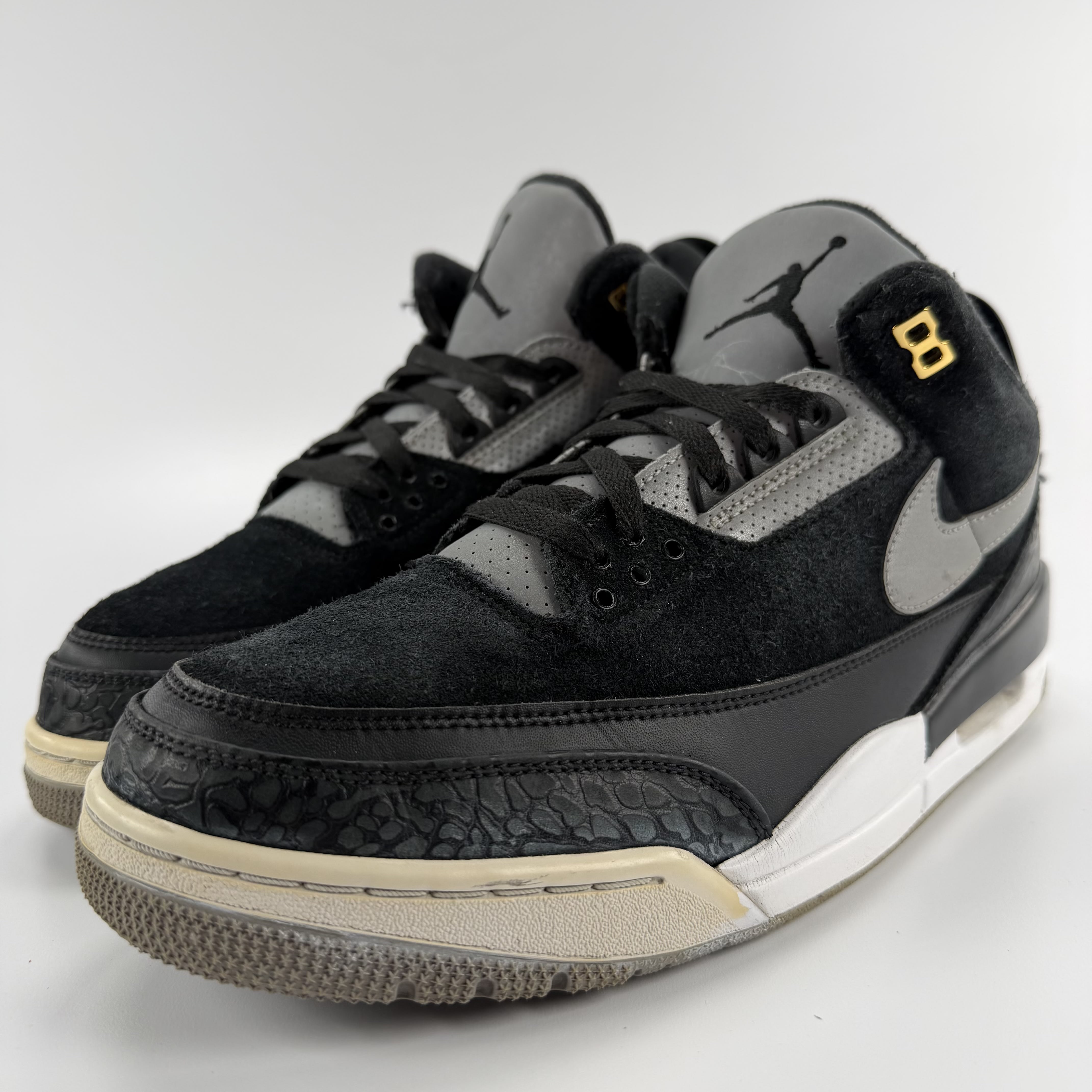 492362 Jordan 3 Retro Tinker Black Cement Gold