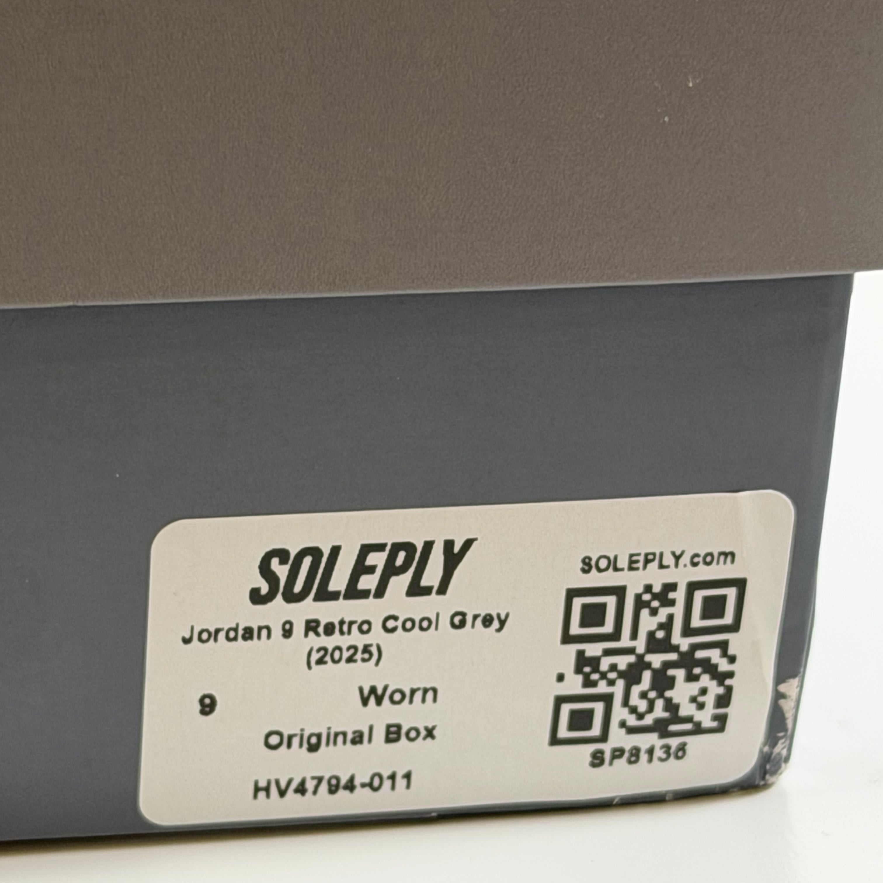SP8136 Jordan 9 Retro Cool Grey (2025)