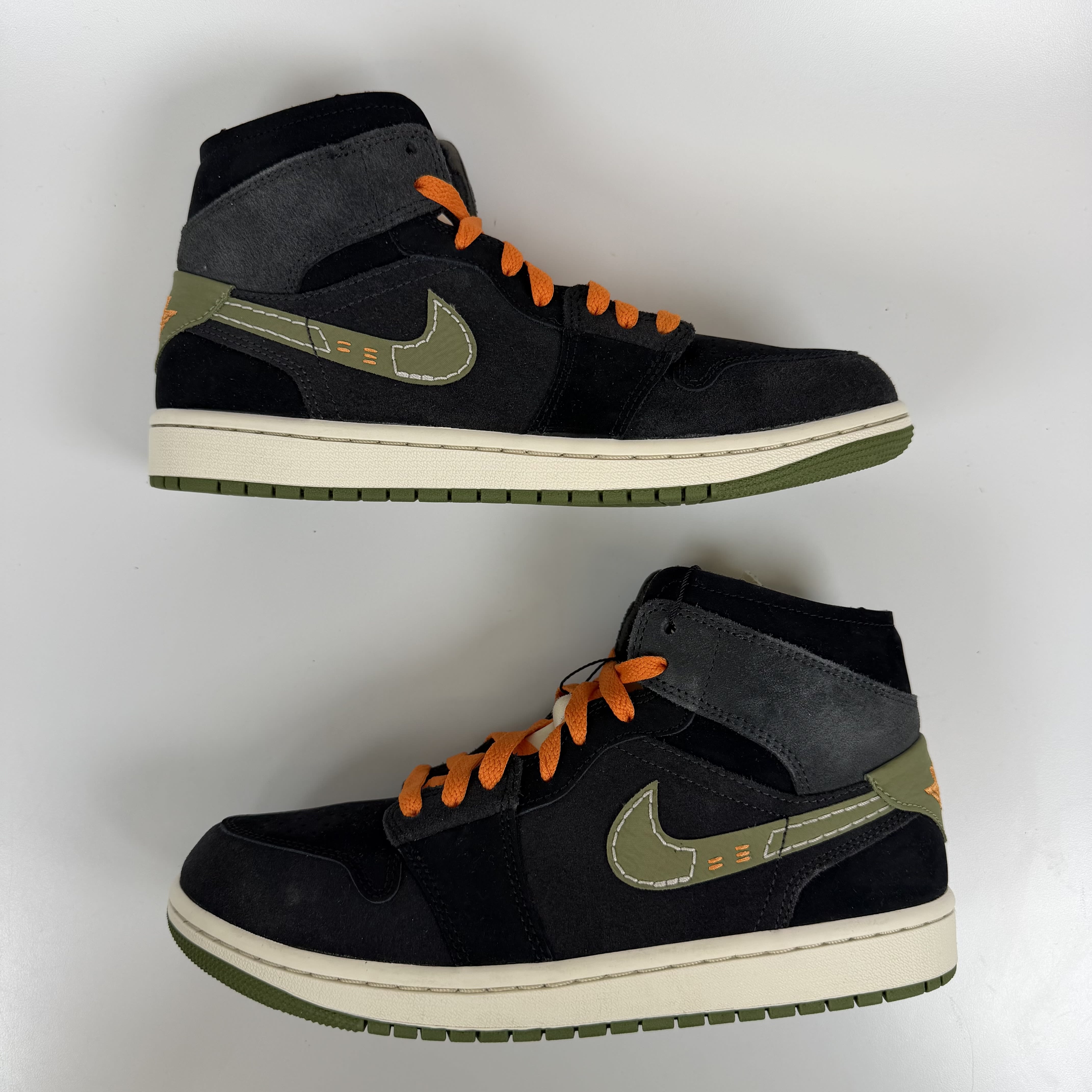 516355 Jordan 1 Mid SE Craft Anthracite Light Olive