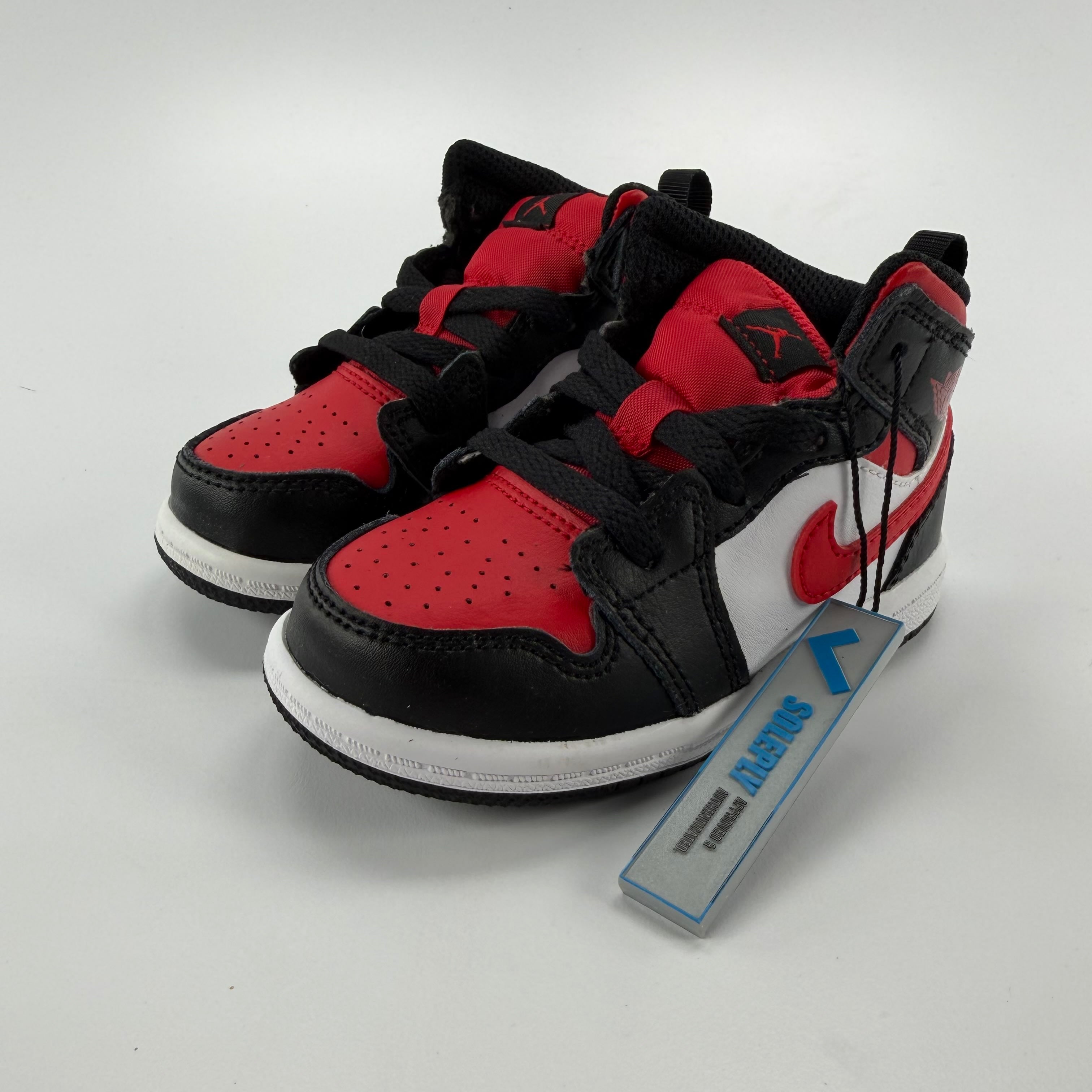 282747 Jordan 1 Mid Black Fire Red (TD)