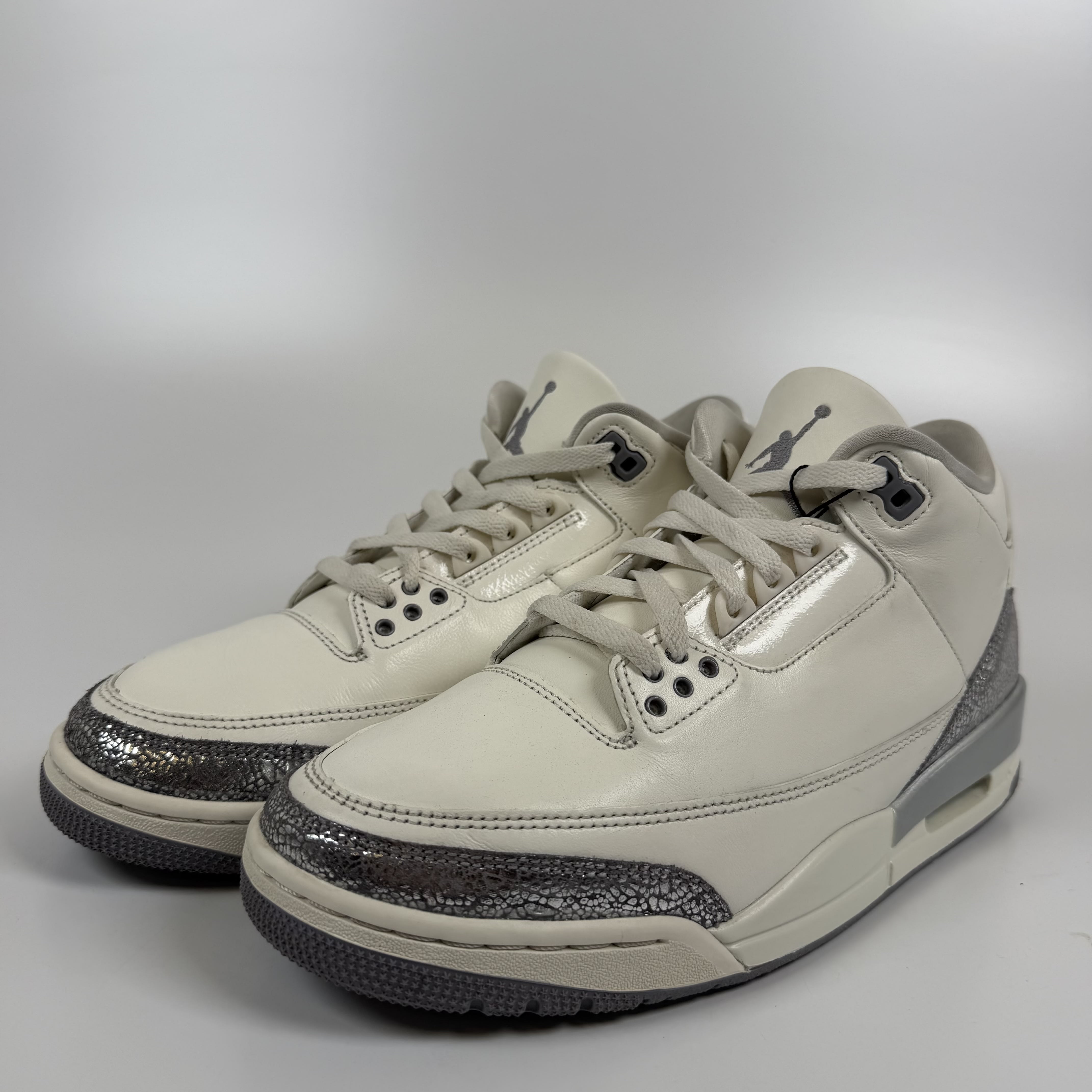 820511 Jordan 3 Retro Sail Cement Grey (Women's)