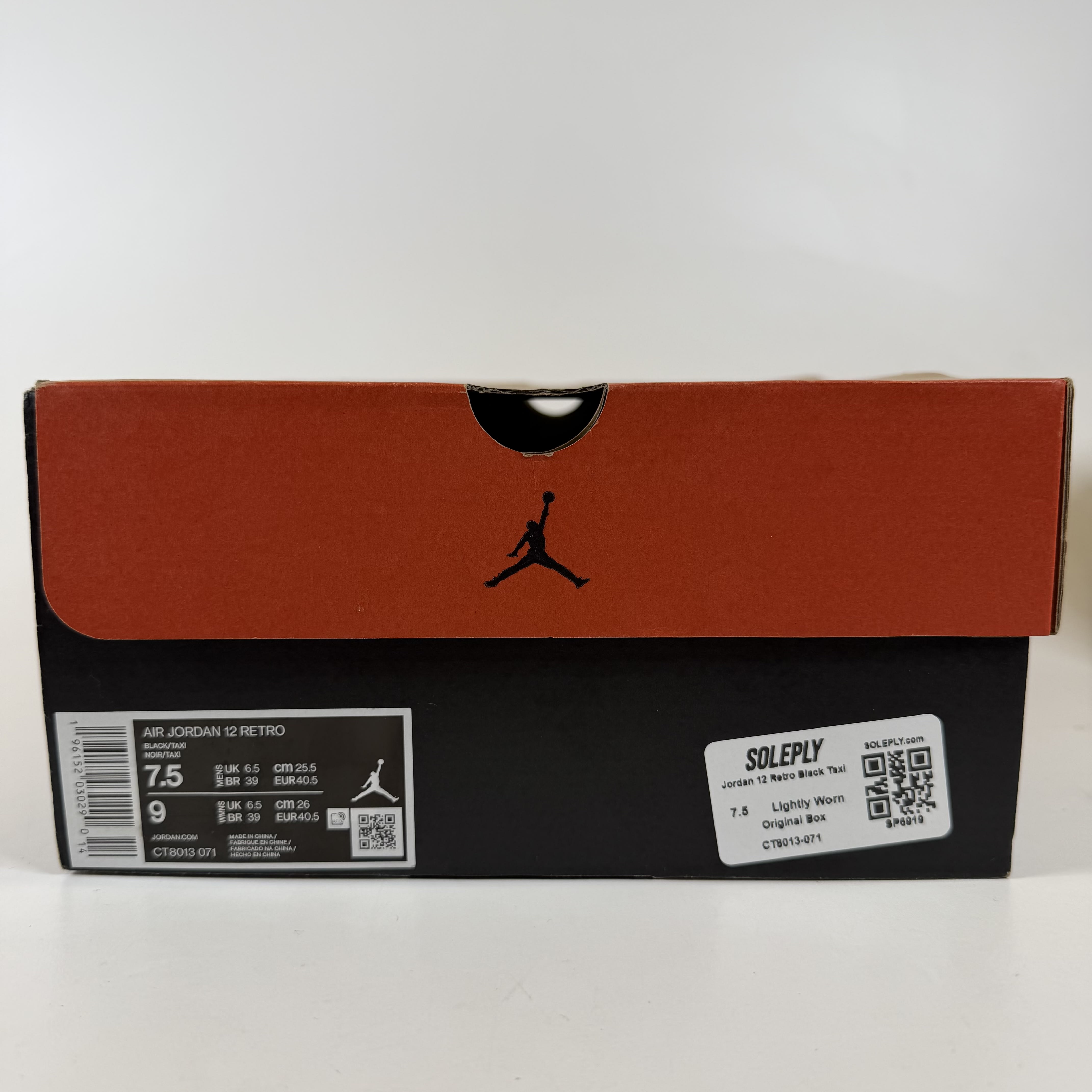 SP6919 Jordan 12 Retro Black Taxi