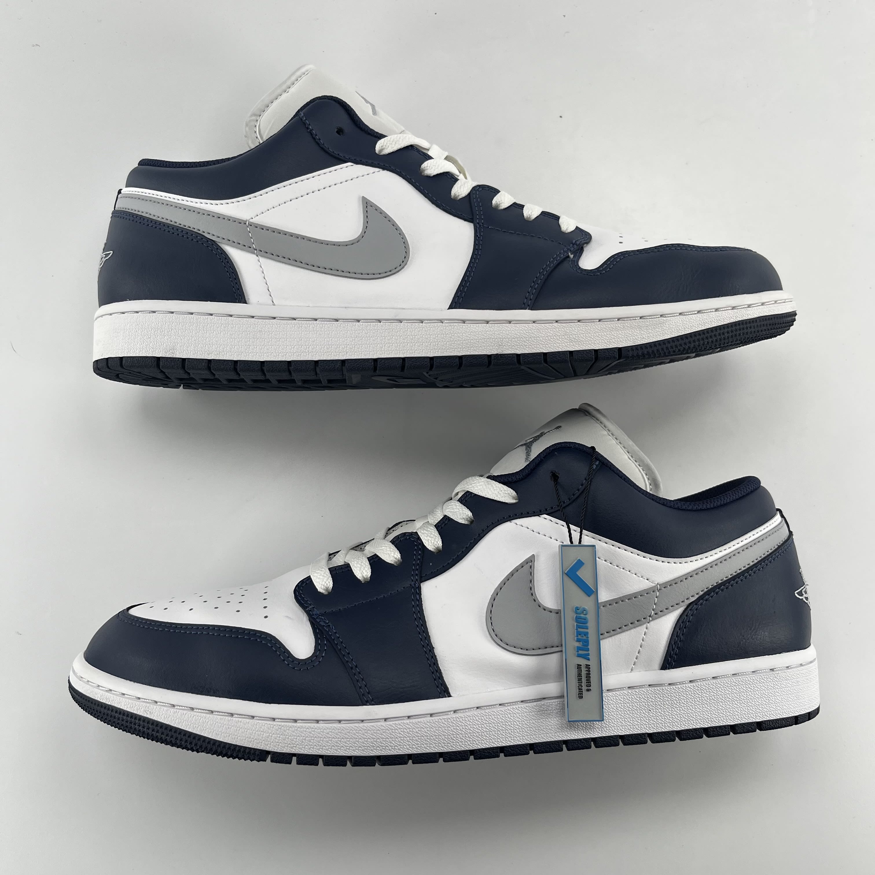778782 Jordan 1 Low Wolf Grey Midnight Navy