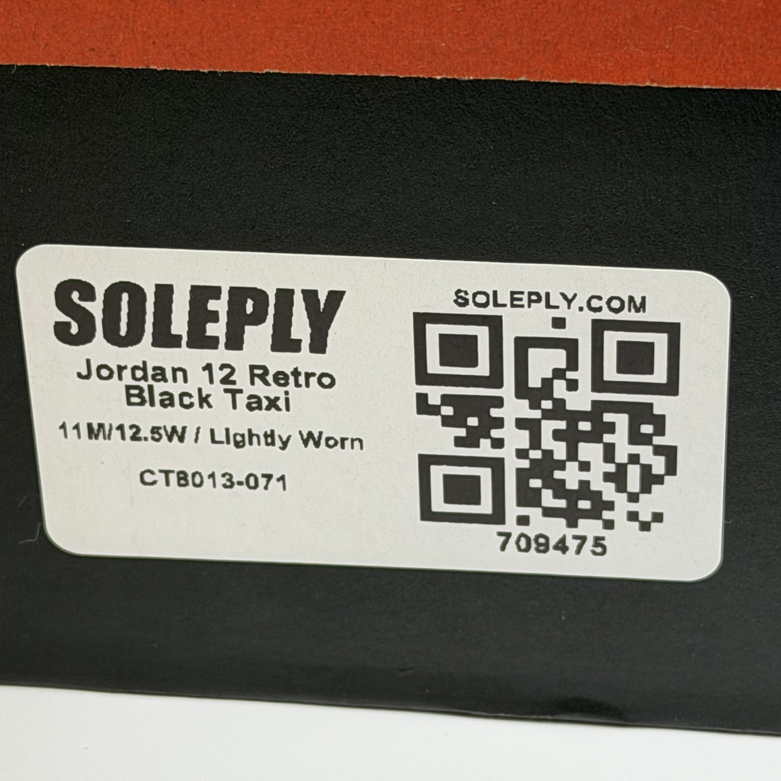 709475 Jordan 12 Retro Black Taxi