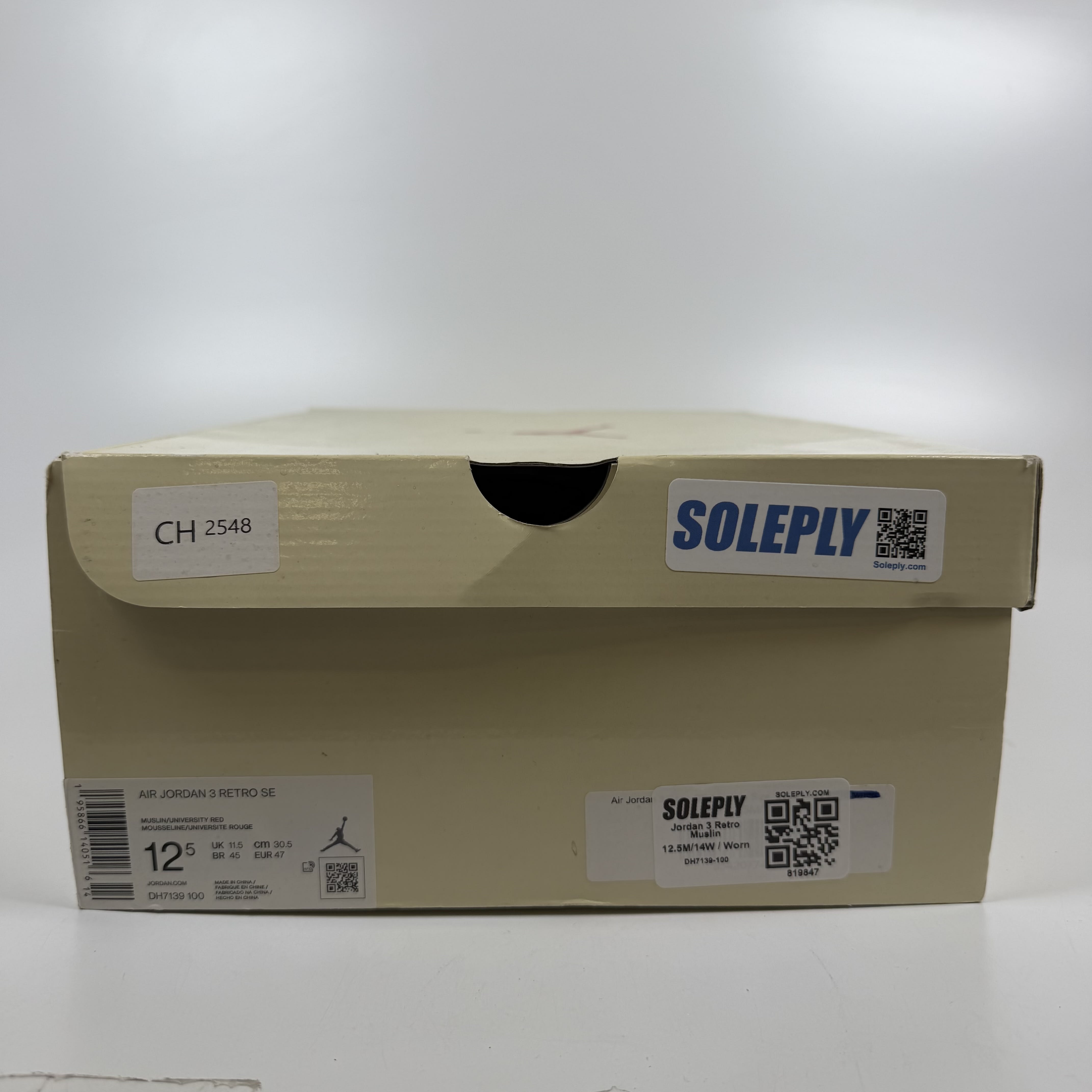 819847 Jordan 3 Retro Muslin