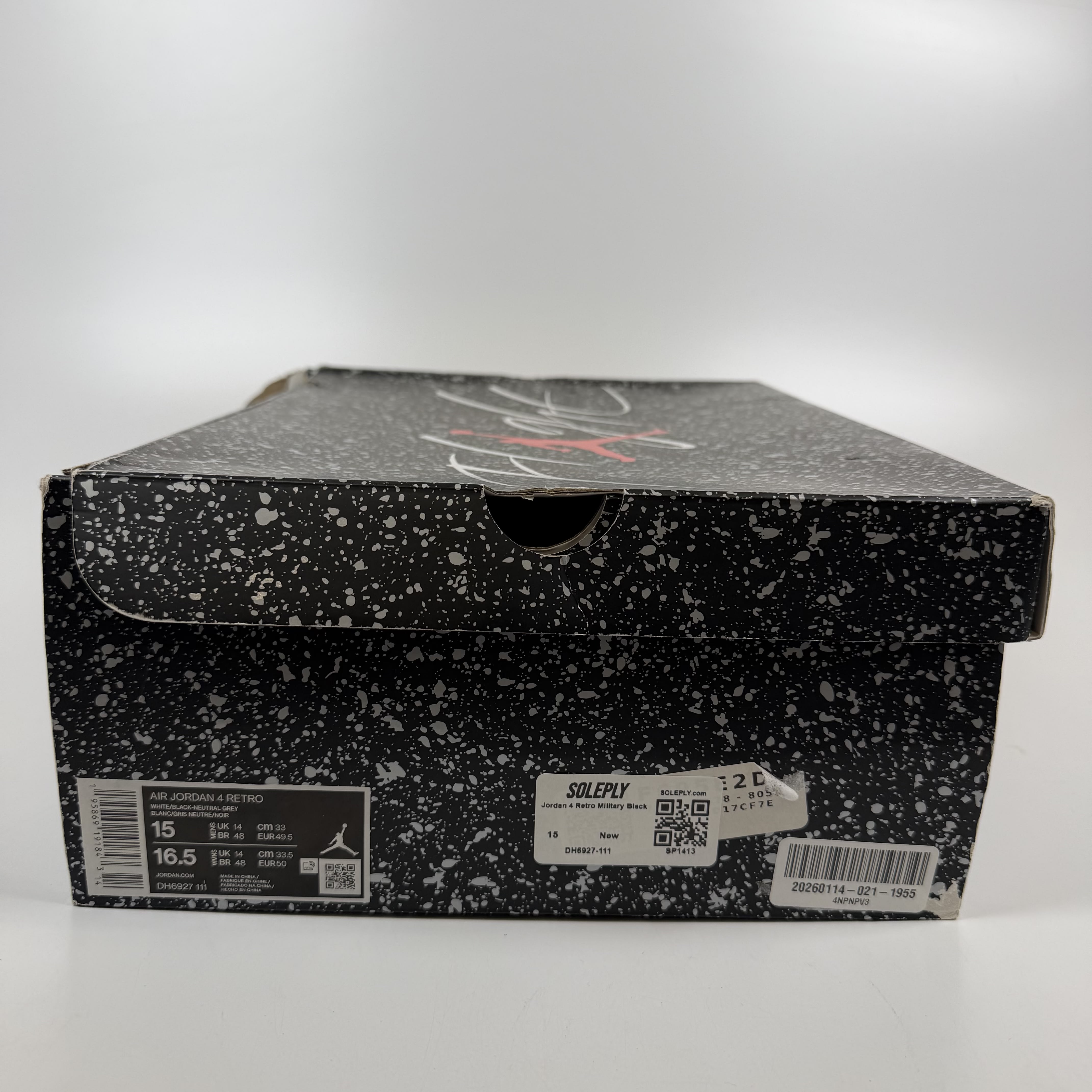 SP1413 Jordan 4 Retro Military Black