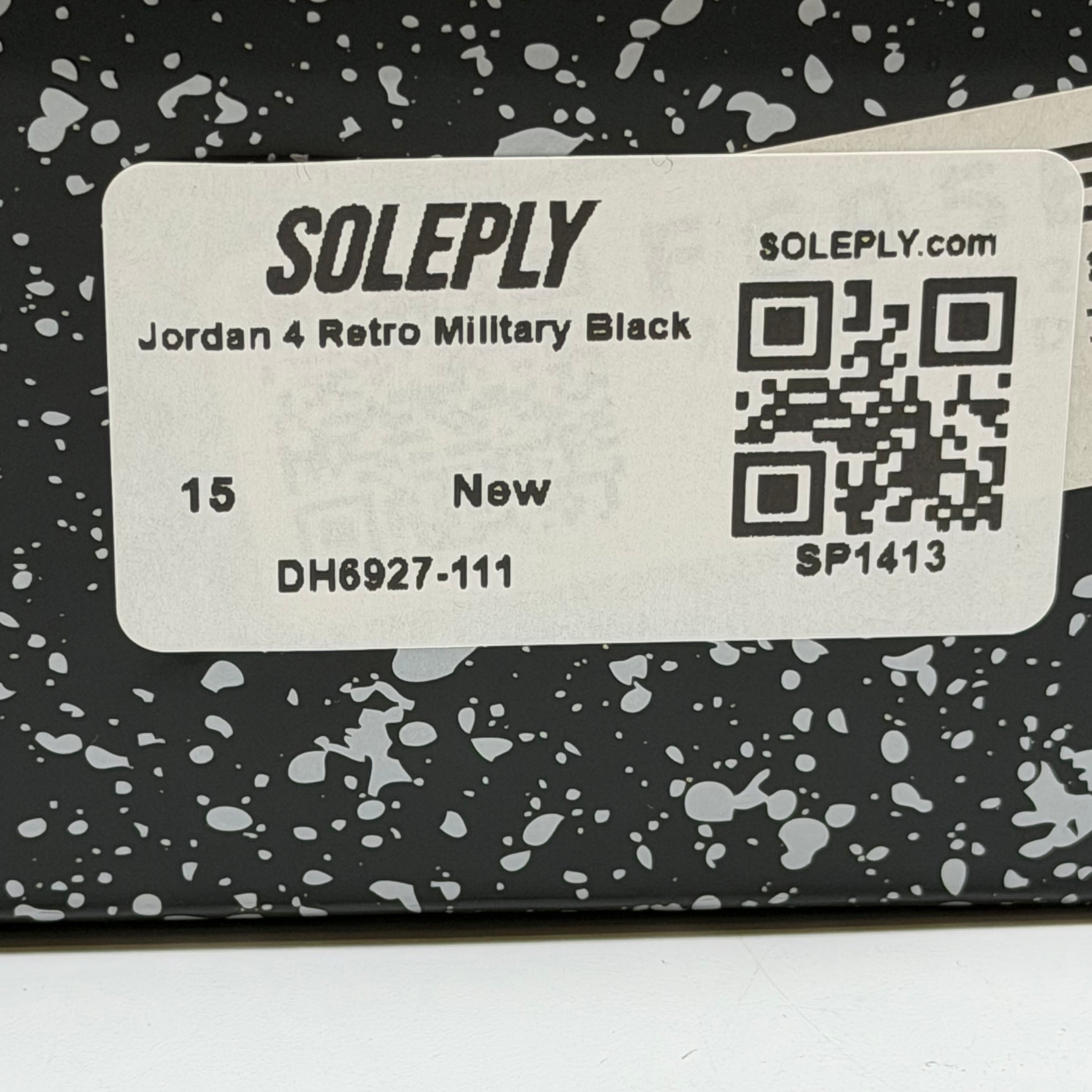 SP1413 Jordan 4 Retro Military Black