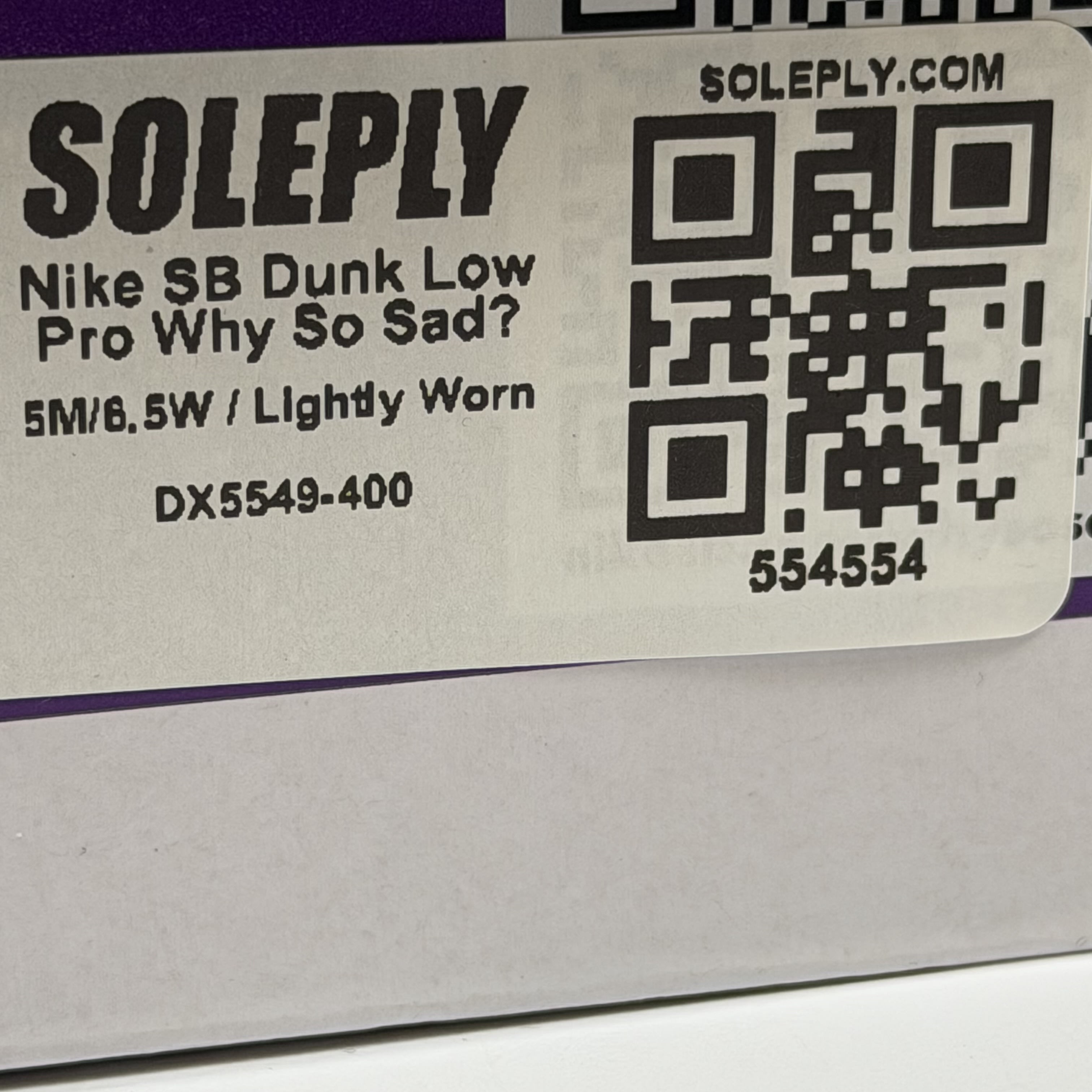 554554 Nike SB Dunk Low Pro Why So Sad?