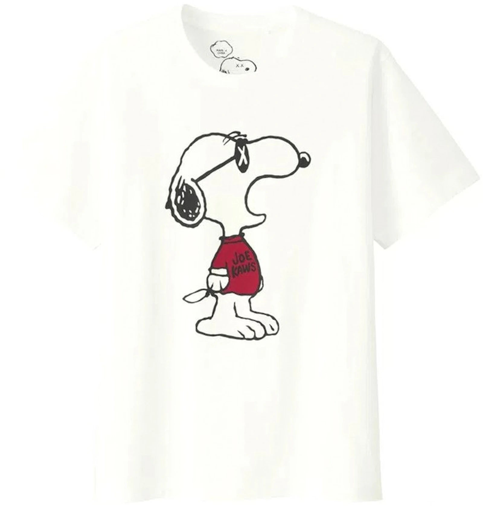 SP16116 KAWS x Uniqlo x Peanuts Joe Kaws Yawn Tee White