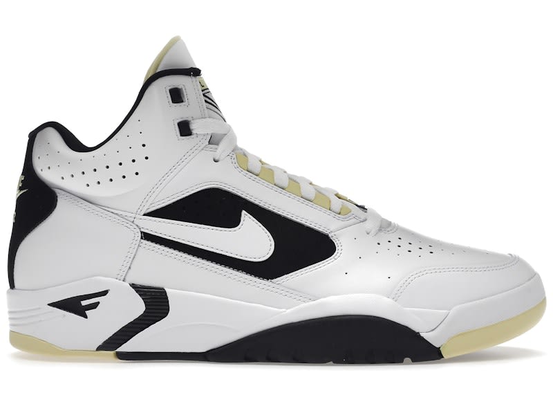 SP2923 Nike Air Flight Lite Mid White Lemon Black White