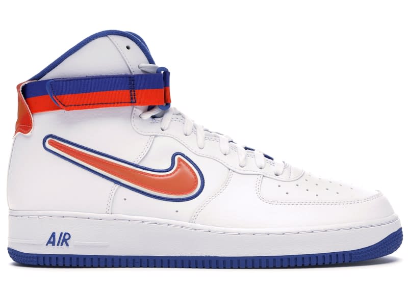 SP9164 Nike Air Force 1 High Sport NBA White Team Orange Game Royal
