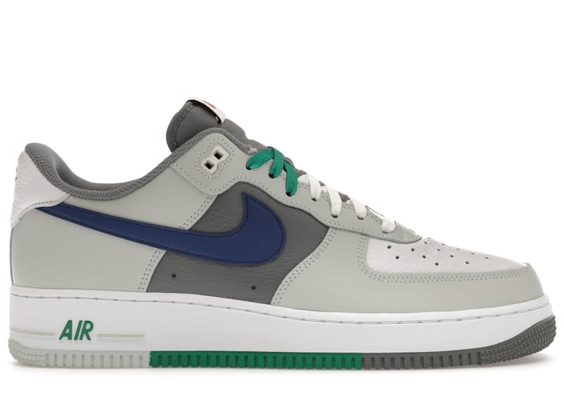 SP11568 Nike Air Force 1 Low '07 LV8 Split Light Silver Deep Royal Blue