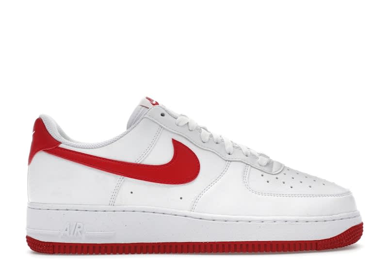 SP12713 Nike Air Force 1 Low '07 Next Nature White Volt Gym Red (Women's)