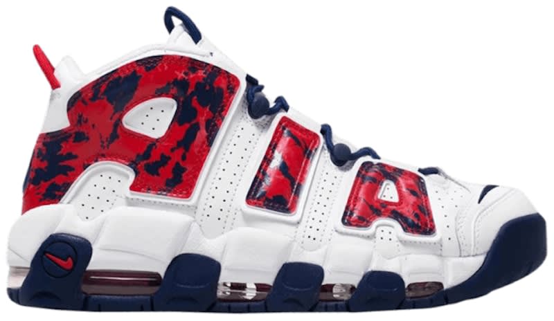 SP7958 Nike Air More Uptempo Red Navy Camo