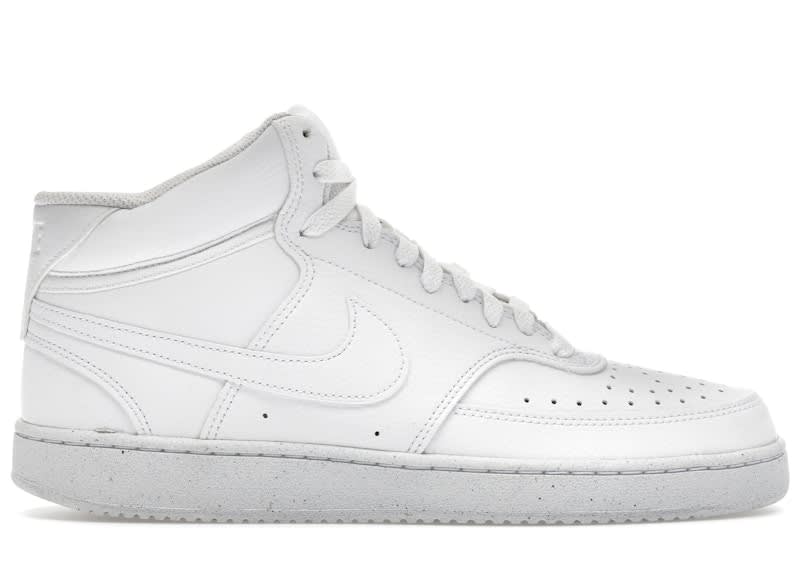 SP7005 Nike Court Vision Mid Next Nature Triple White