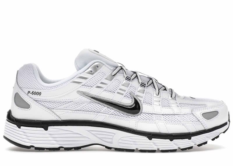 SP8926 Nike P-6000 White Metallic Silver Black