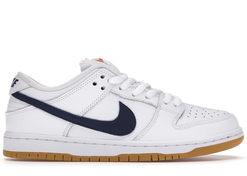 SP3446 Nike SB Dunk Low Orange Label White Navy