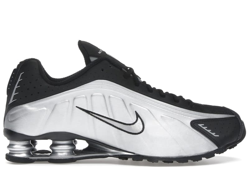 SP13127 Nike Shox R4 Metallic Silver Black