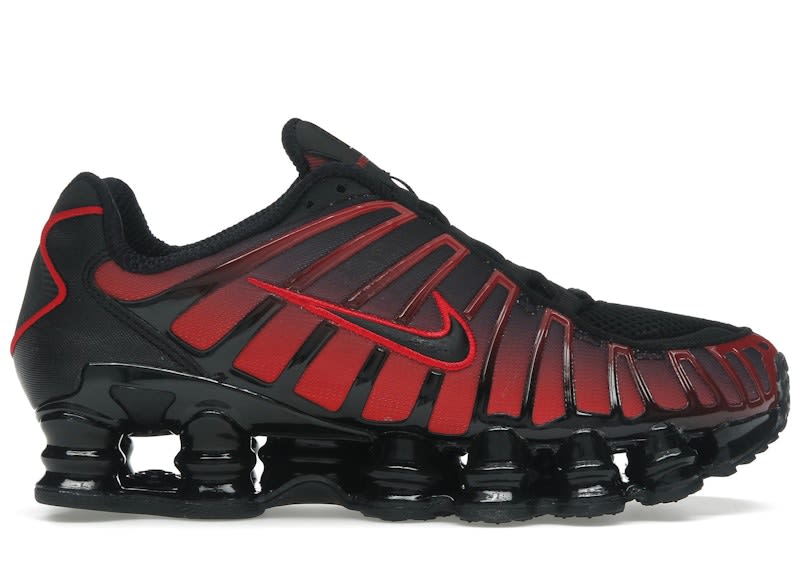 SP9764 Nike Shox TL Black University Red Gradient