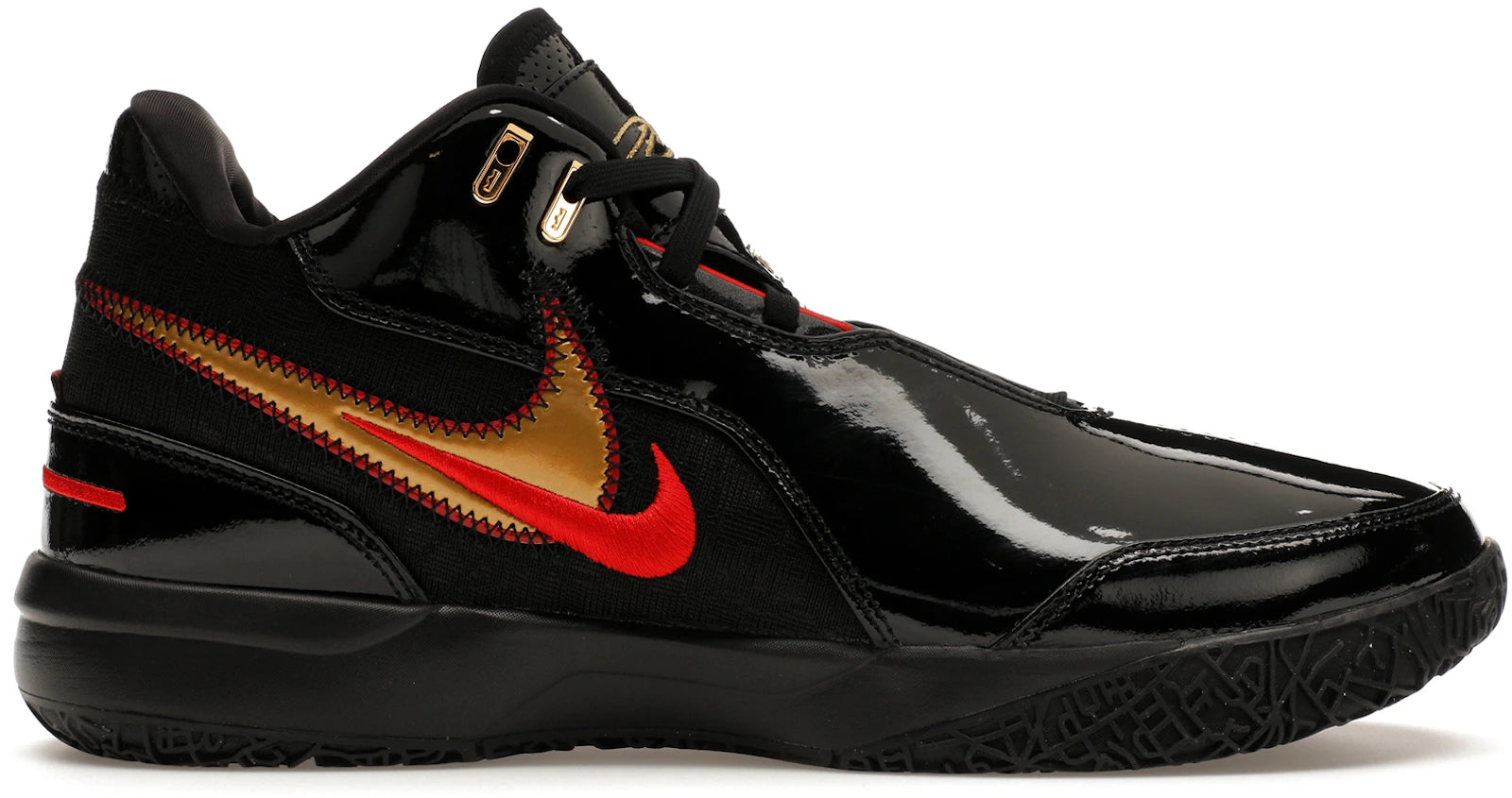 SP16104 Nike Zoom LeBron NXXT Gen AMPD Black University Red Gold