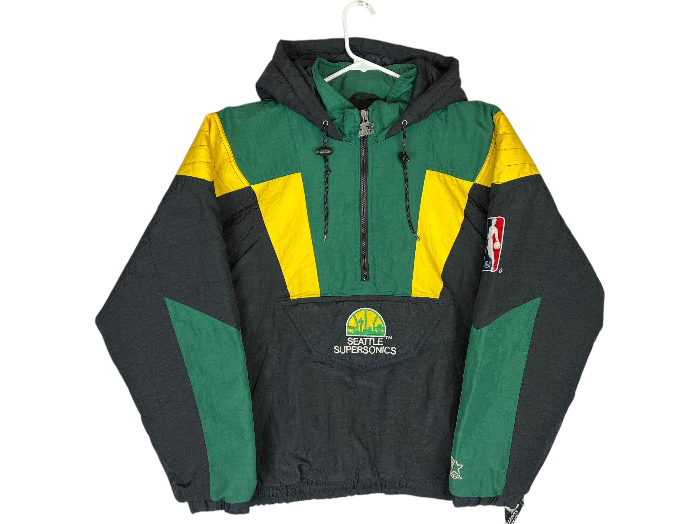 435609 (90s) Seattle Supersonics Pullover Starter Jacket