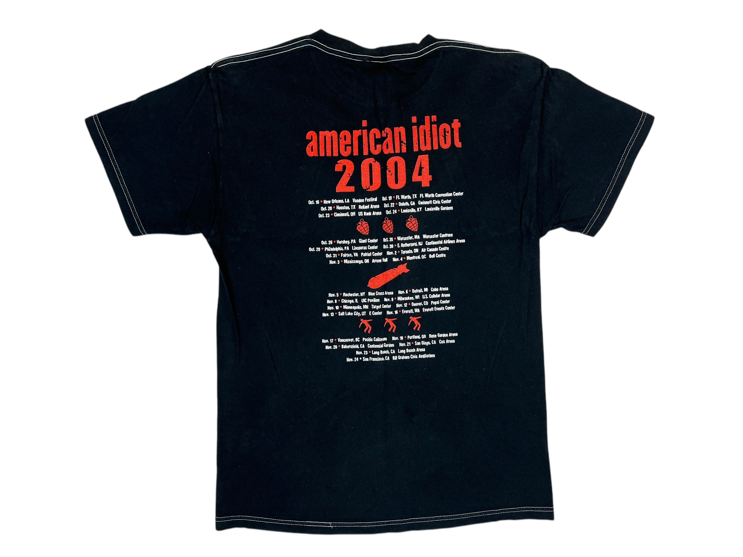 435504 (2004) Green Day American Idiot Tour Concert T-Shirt