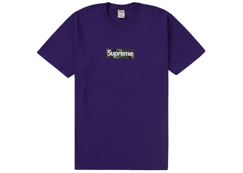 SP14919 Supreme Box Logo Tee (FW23) Purple