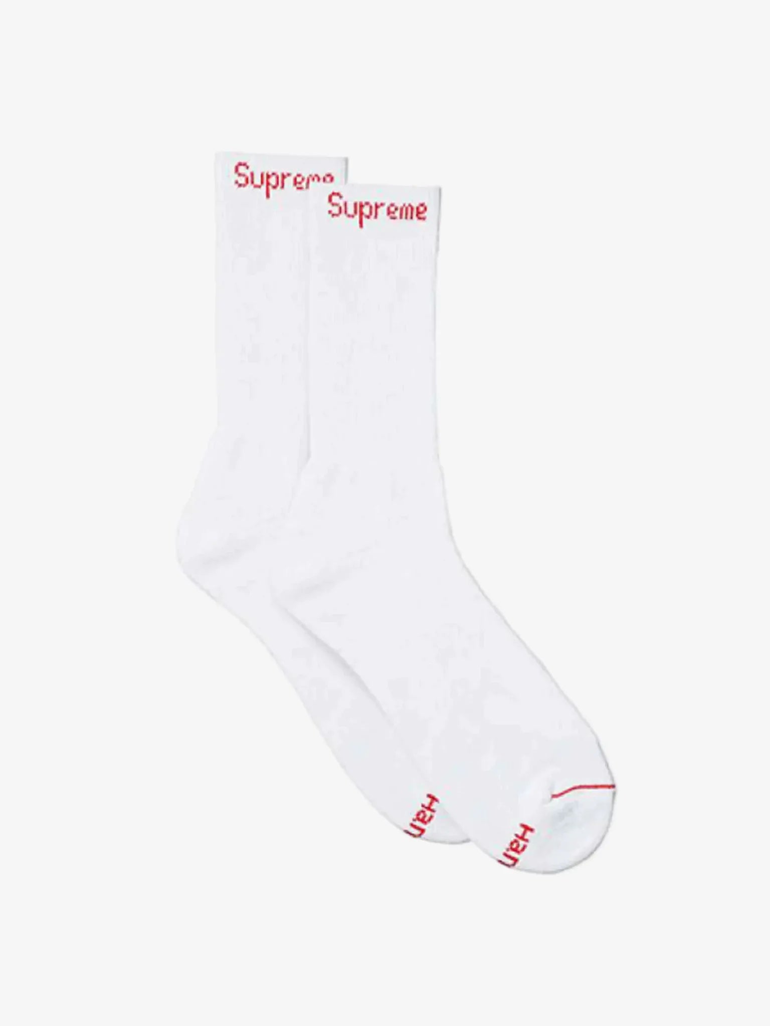 SP14870 Supreme Hanes Crew Sock (Single Pair) White