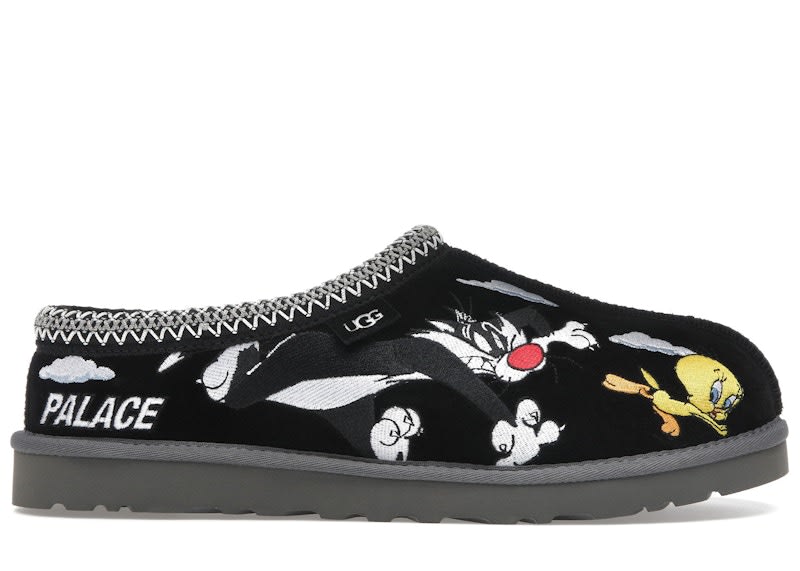 SP8154 UGG Tasman Slipper Palace x Looney Tunes Black