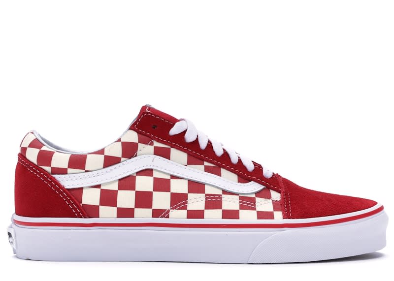 SP2367 Vans Old Skool Checkerboard Racing Red