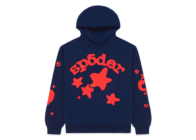 SP4 Sp5der Beluga Hoodie Navy