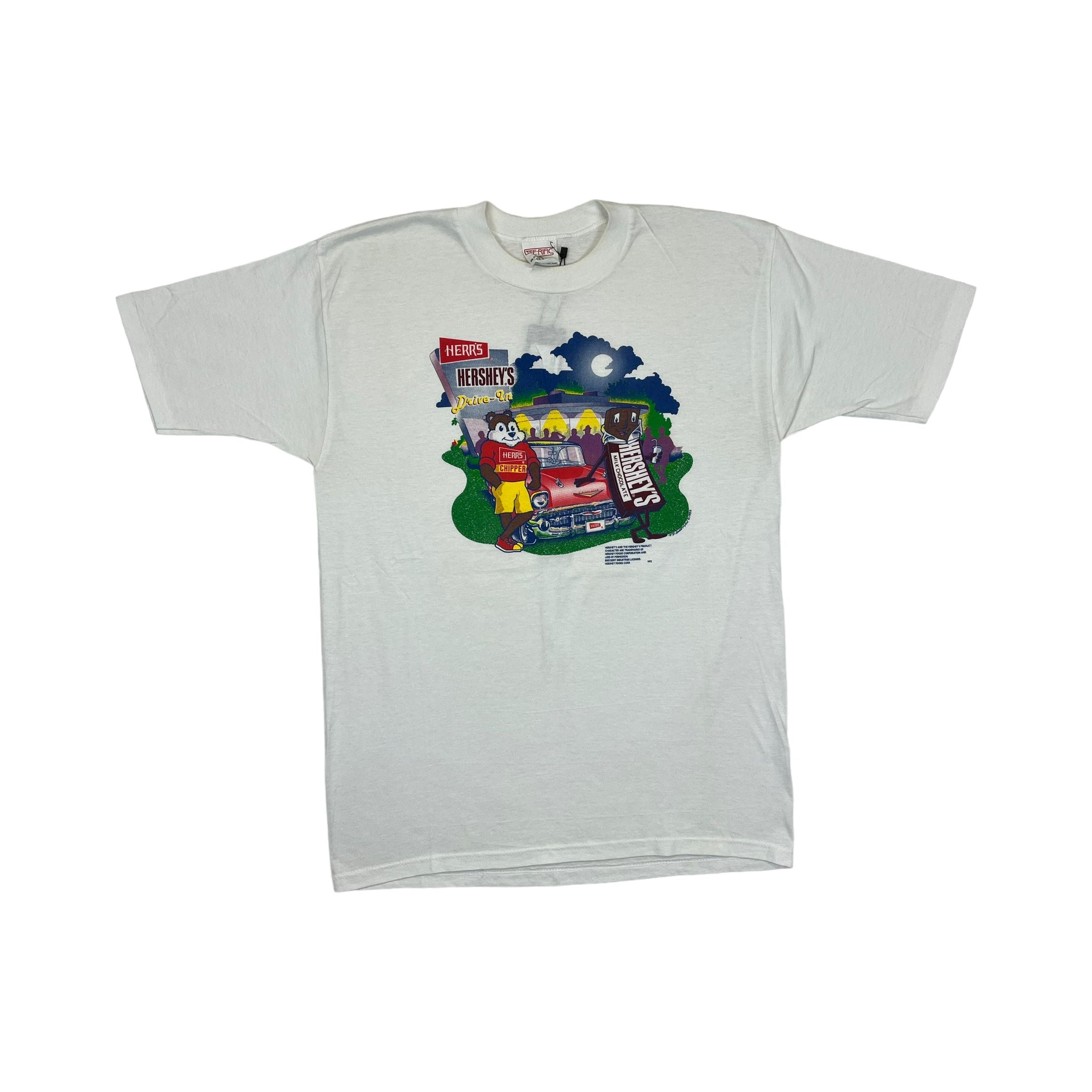 271355 (90s) Hershey's Herr's Chipper Drive-In Milk Chocolate T-Shirt