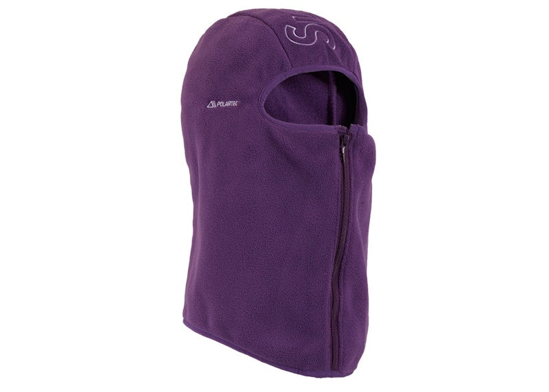 704640 Supreme Polartec Zip Balaclava Dark Purple