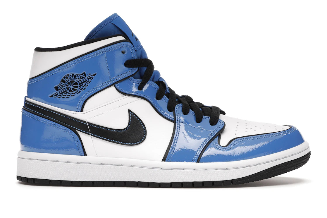 368732 Air Jordan 1 Mid Signal Blue