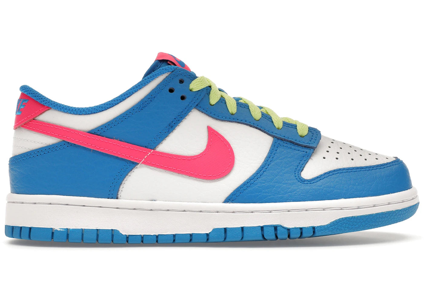 811135 Nike Dunk Low Photo Blue White Light Lemon Twist Hyper Pink (GS)