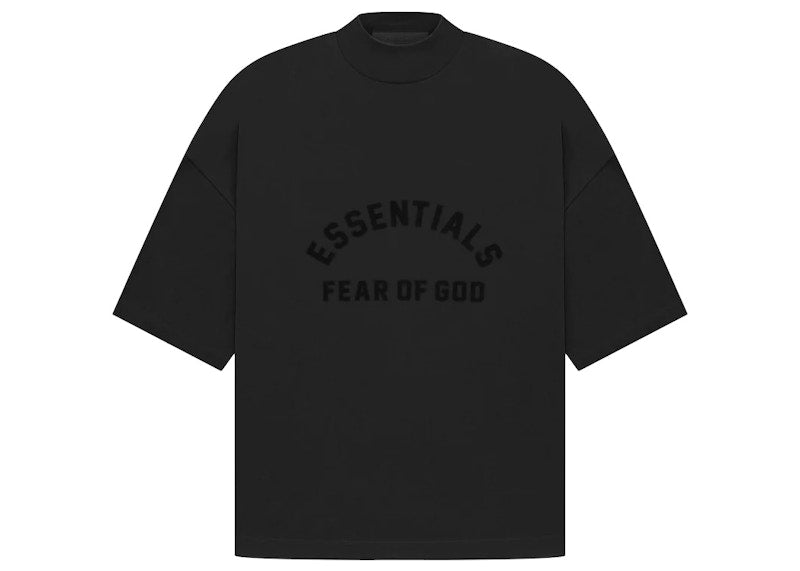 258224 Fear of God Essentials Arch Logo Tee Jet Black