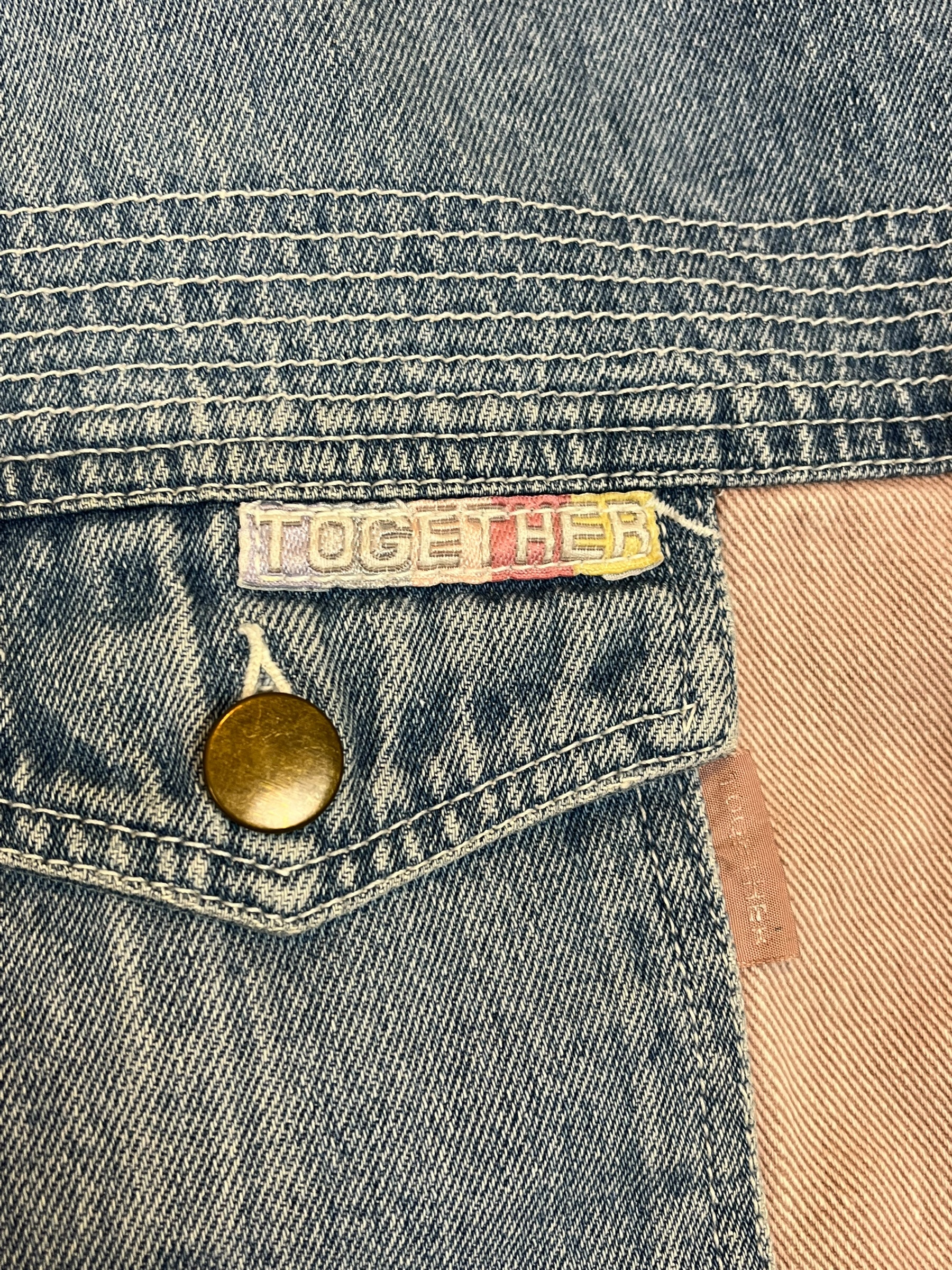 374773 (90s) Together! Patchwork Pastel Denim Jacket