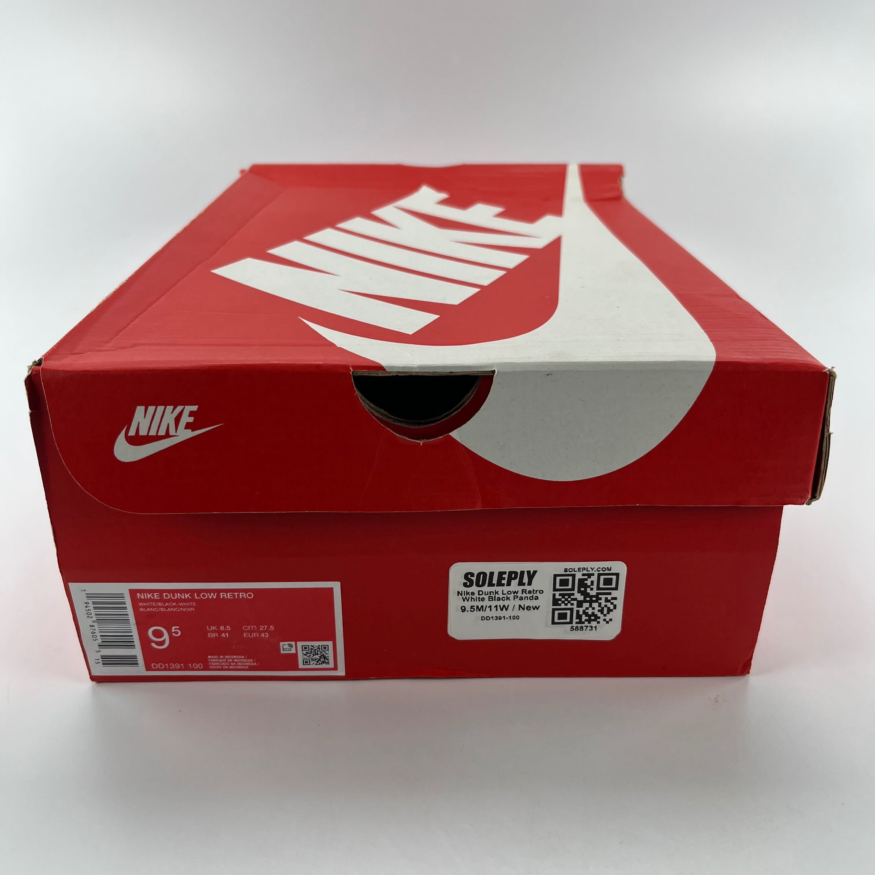 588731 Nike Dunk Low Retro White Black Panda