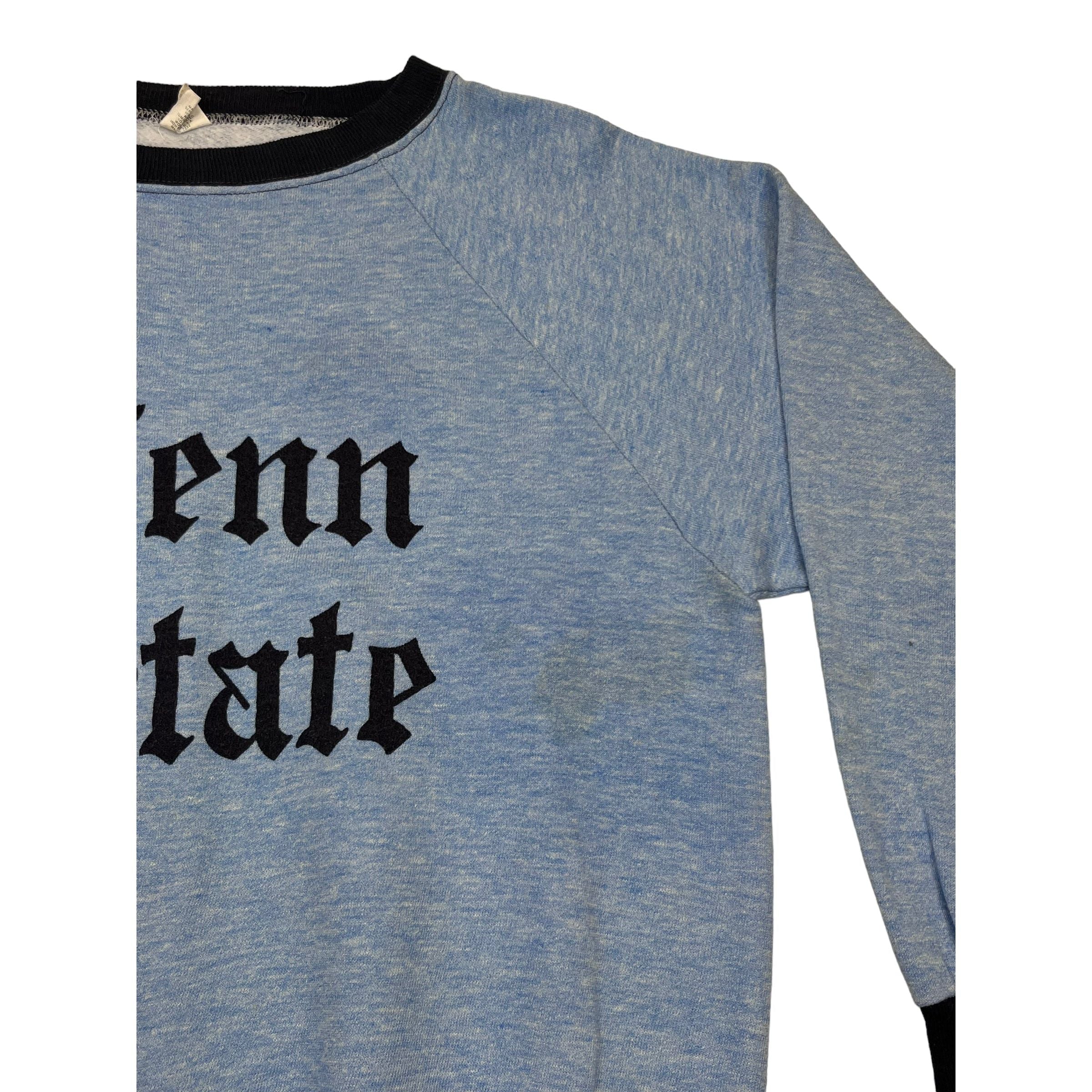 275711 (70s) Penn State University Baby Blue College Crewneck