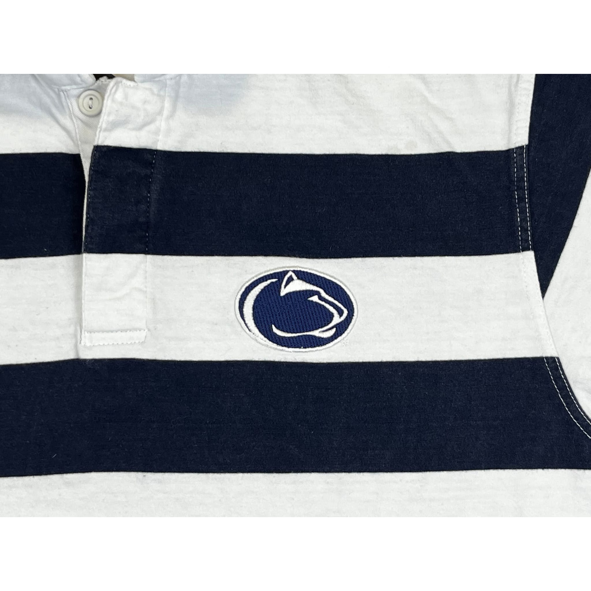 275038 (00s) Penn State University Striped College Rugby Shirt