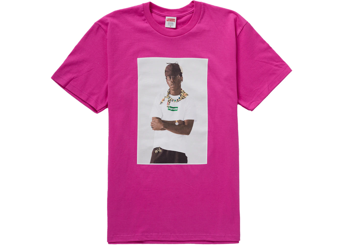 659314 Supreme Tyler The Creator Tee Magenta