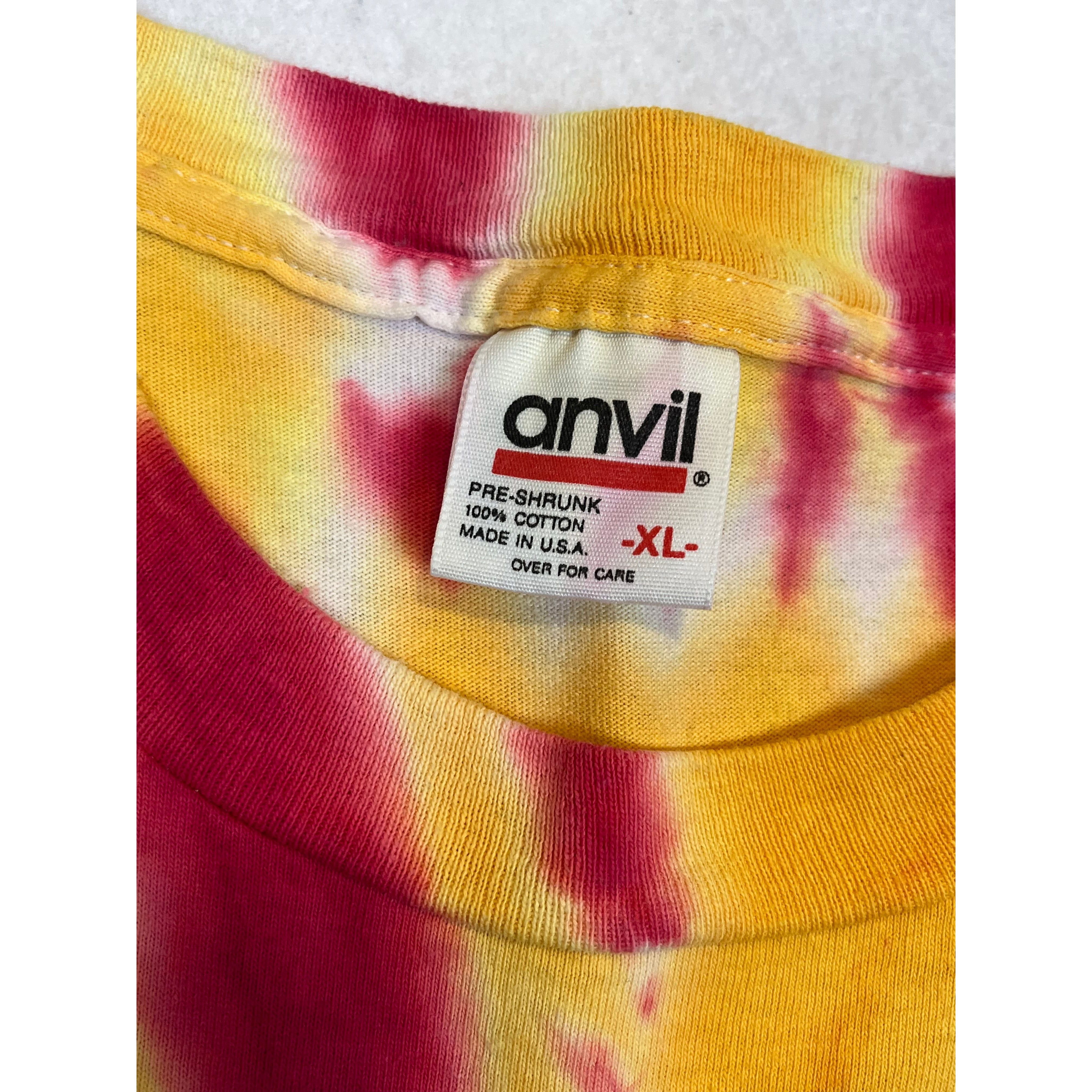 264694 (1992) Lithuania Olympic Basketball Bronze Medal Tie Dye T-Shirt