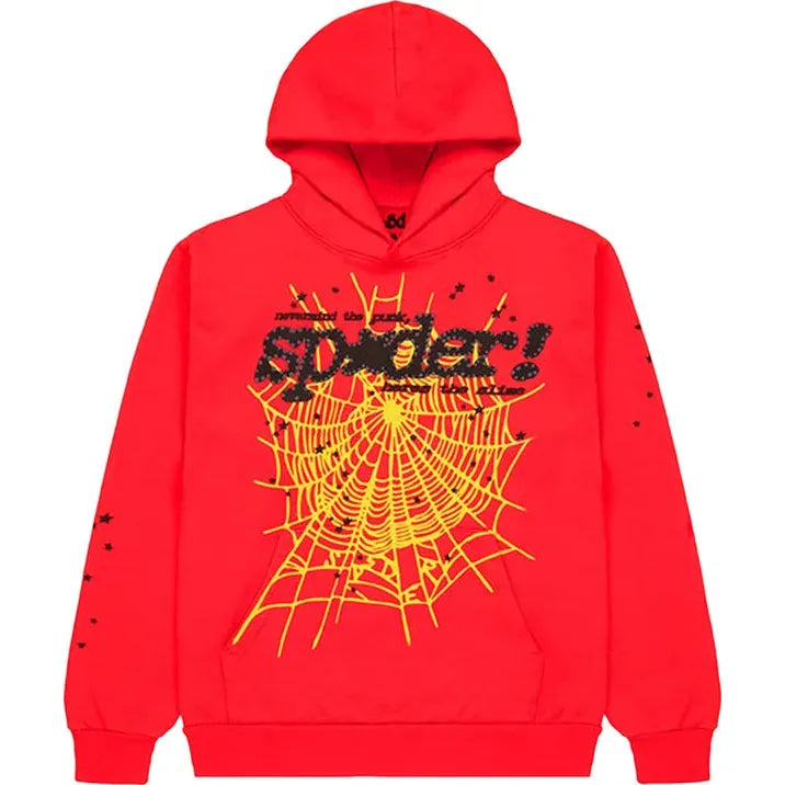 264466 Sp5der P*NK V2 Hoodie 'Red'