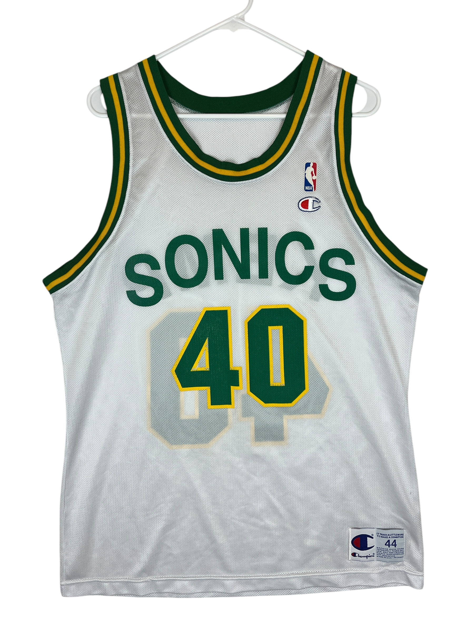 413696 (90s) Shawn Kemp Seattle Supersonics Champion Jersey