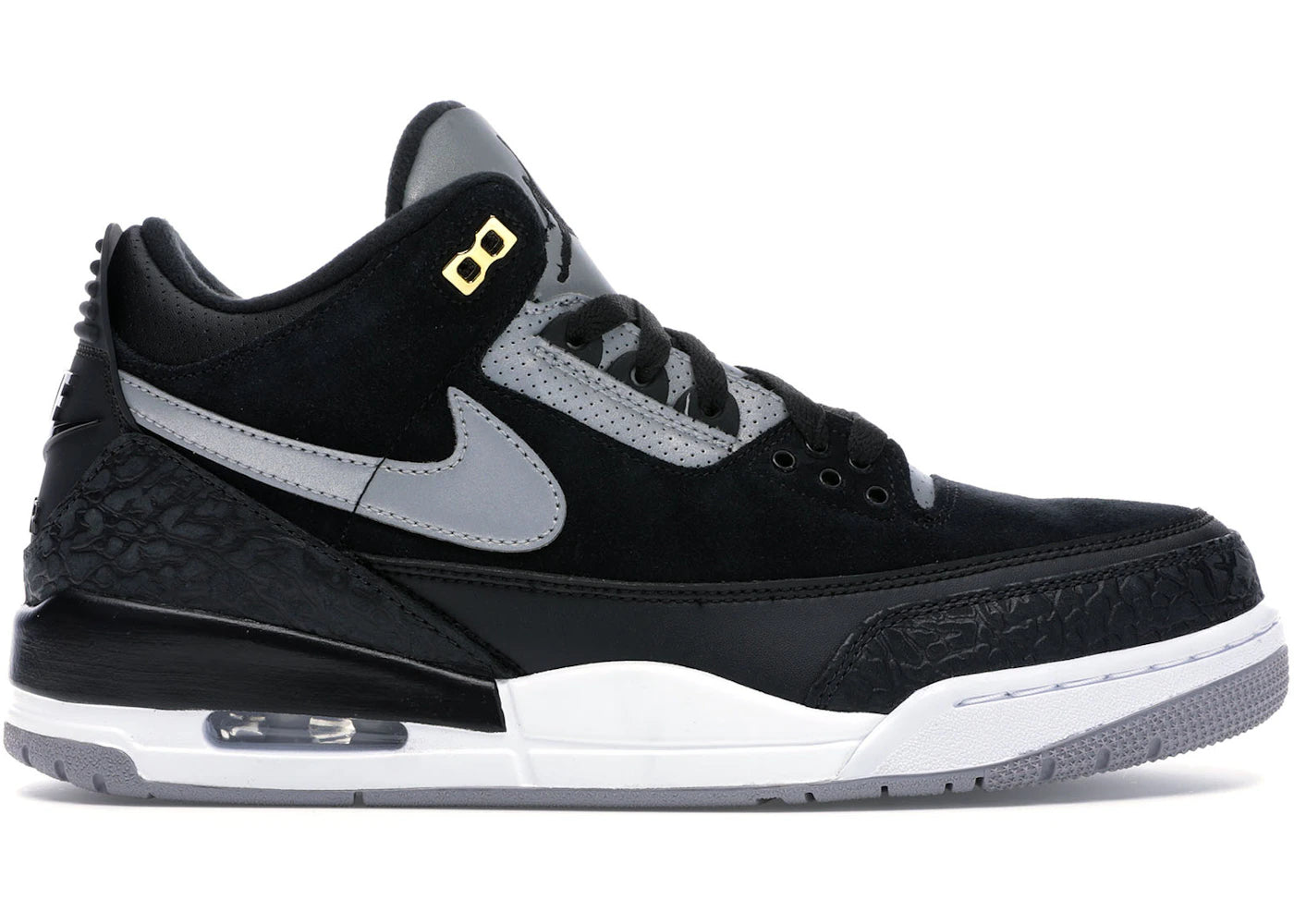 492362 Jordan 3 Retro Tinker Black Cement Gold
